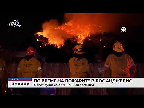 По време на пожарите в Лос Анджелис: Девет души са обвинени за грабежи