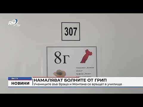 Намаляват болните от грип: Учениците във Враца и Монтана се връщат в училище