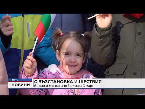 С възстановка и шествия: Видин и Монтана отбелязаха 3 март 