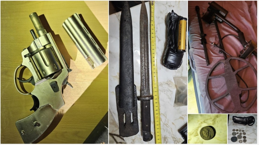  Незаконно оръжие и исторически находки са открити в частен дом във Вълчедръм