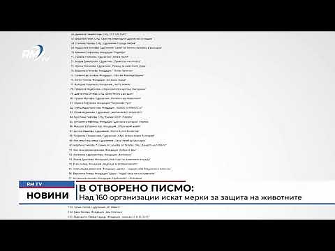 В отворено писмо: Над 160 организации искат мерки за защита на животните