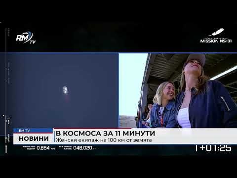 В космоса за 11 минути: Женски екипаж на 100 км от земята 