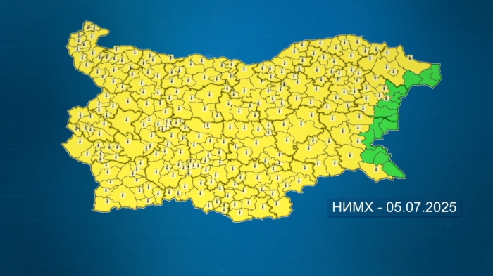 Жълт код за горещини: Високи температури в цялата страна