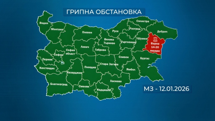 Варна е в грипна епидемия от сряда: Шест области са в предепидемична обстановка